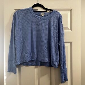RBX Periwinkle Textured Long Sleeve Top